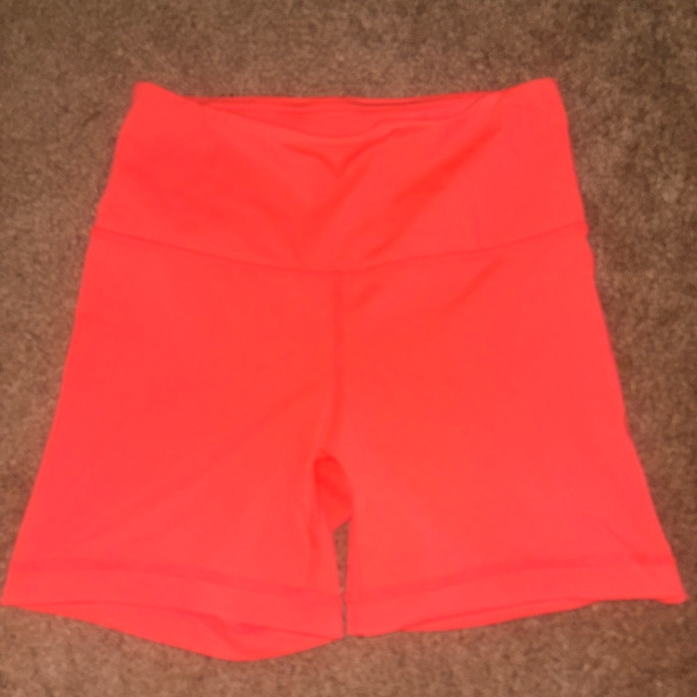 Neon coral workout short NEVER WORN!!